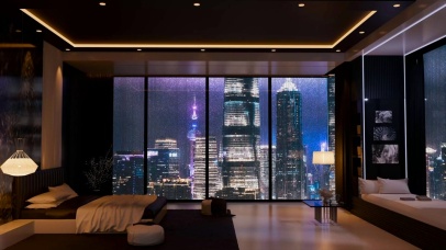 都市房间城市雨夜