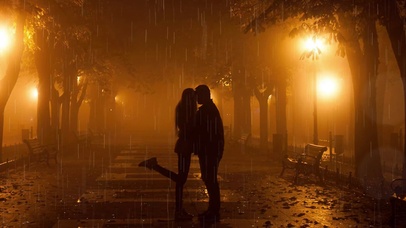 雨天情侣