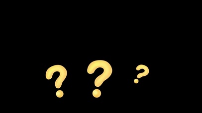 卡通黄色装饰符号---问号