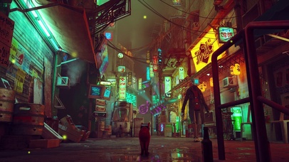 4k科技感城市街道