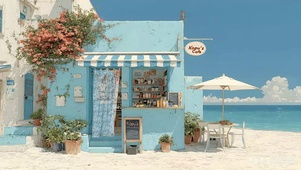 日系海边便利店