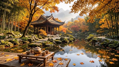 秋天园林