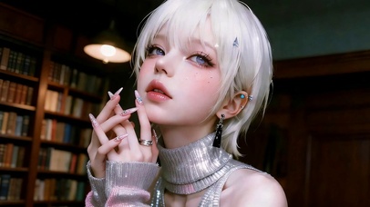 银发少女