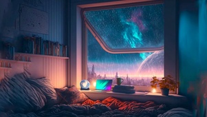 雨夜异星球