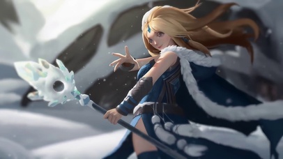 雪中少女