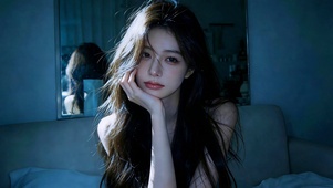 纯净清冷破碎少女4K