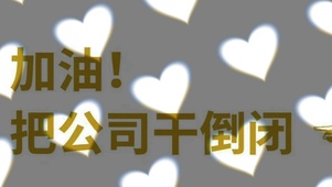 加油，把公司干倒闭