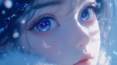 雪把星光吹进眼里