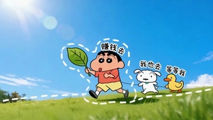 可爱小新赚钱去