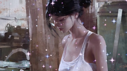 忧郁美女