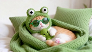 软乎乎的治愈小橘猫