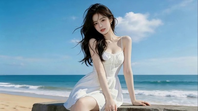 治愈海边少女