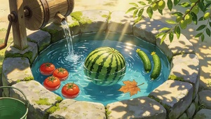 夏日冰凉西瓜