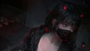 口罩少女