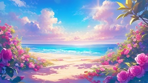 治愈海边玫瑰