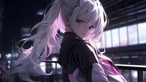 白毛女孩