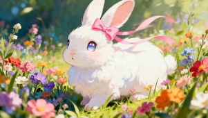 草丛兔子