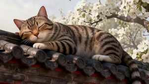 可爱猫咪带鱼屏