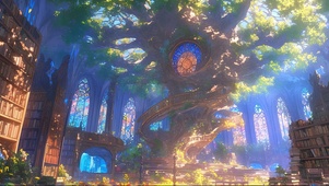 梦幻魔法古树图书馆