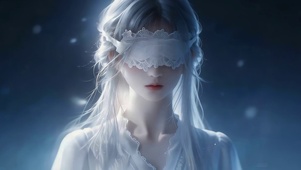 治愈梦幻蒙眼女孩