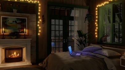 舒适的冬夜氛围