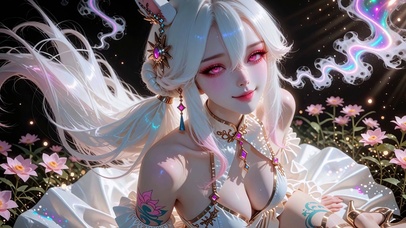 优雅白发女孩