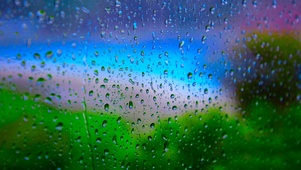 护眼玻璃雨