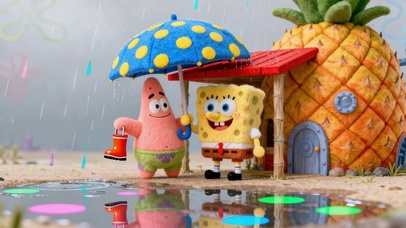 彩虹雨海绵宝宝派大星