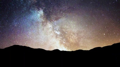 4K 高清 星辰与银河时光飞逝