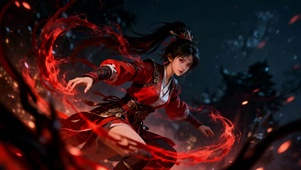 焰舞红绫