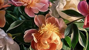 护眼花草树木带鱼屏