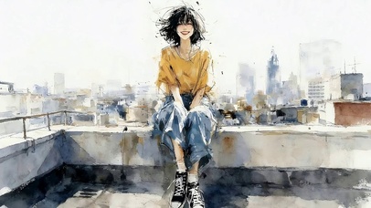 天台女孩