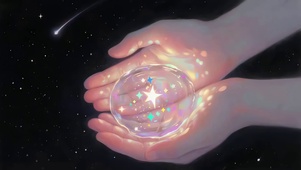 手捧星空