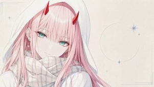 粉发二次元美少女02