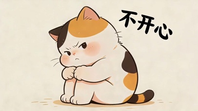 不开心