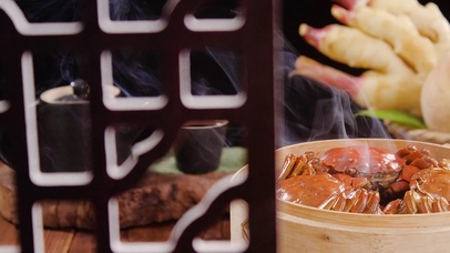 清蒸大闸蟹