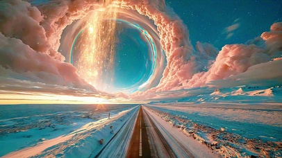 雪路遥接星河