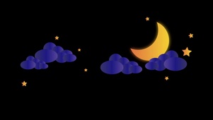 卡通创意MG月亮动画