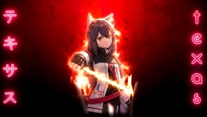 帅气拔刀战斗女神