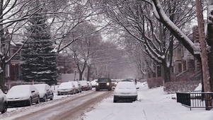 那年的街道雪景
