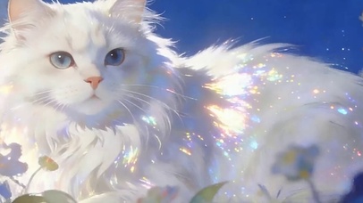 萌宠猫咪带鱼屏