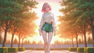 二次元靓丽美女