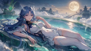 清宵·沐月