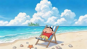 海滩度假小新