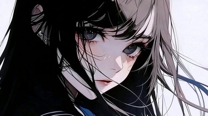 冷感黑发姬4K