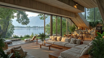 唯美湖景阳光屋