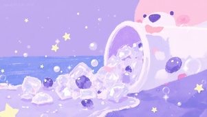 蓝莓椰椰气泡饮·萌熊奇幻倾洒