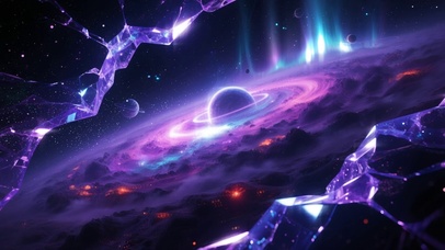 唯美紫色星辰