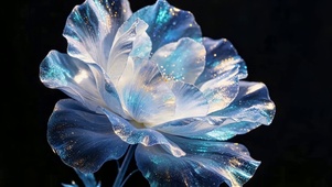 蓝色鲜花