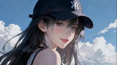 棒球帽女孩